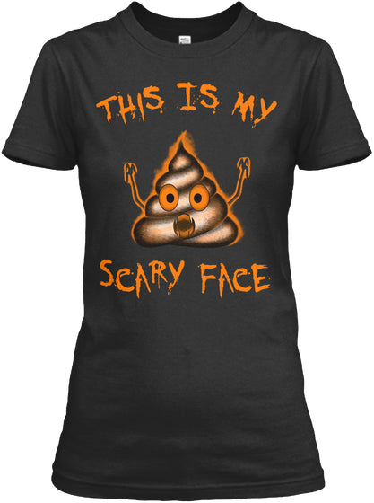 Poop Emoji Funny Halloween My Scary Face