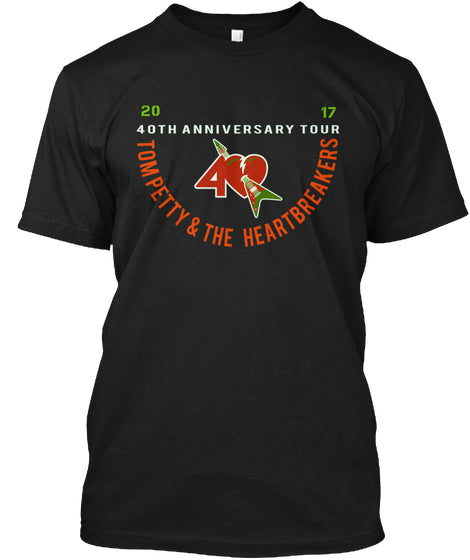 TOM PETTY AND THE HEARTBREAKERS 40TH TEE