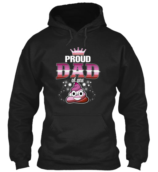 Proud dad of one poop emoji LGBT Tshirt
