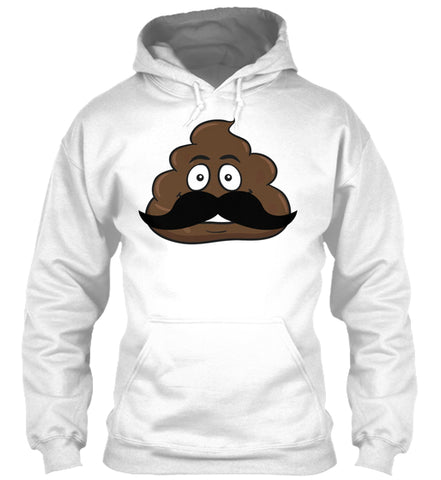 Handlebar Mustache Hipster Poop Emoji