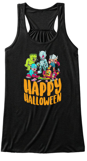 HAPPY HALLOWEEN T SHIRT SUPER HERO FUNNY