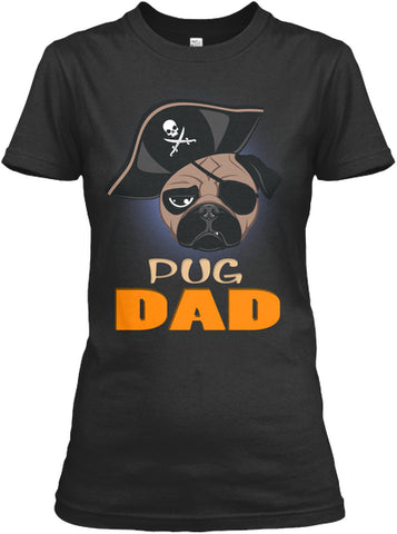 Funny Pug Dad Pirate Hat