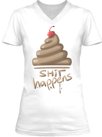 Shit Happens Funy Poop Emoji