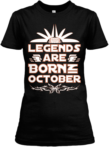 legend are born in October t shirt