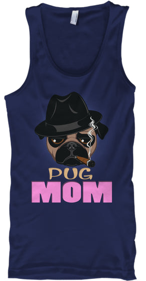 Funny Pug Mom With Cigar