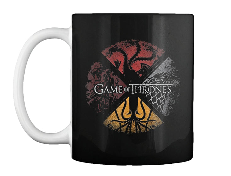 Game of Throness Four Houses Circle Tee