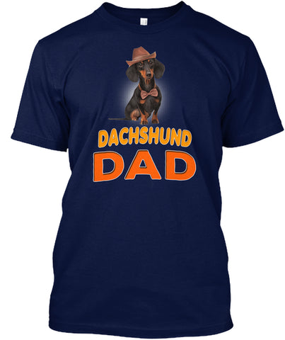 Funny Dog In Cap Breed Dachshund Dad