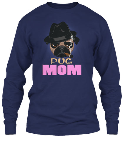 Funny Pug Mom With Cigar