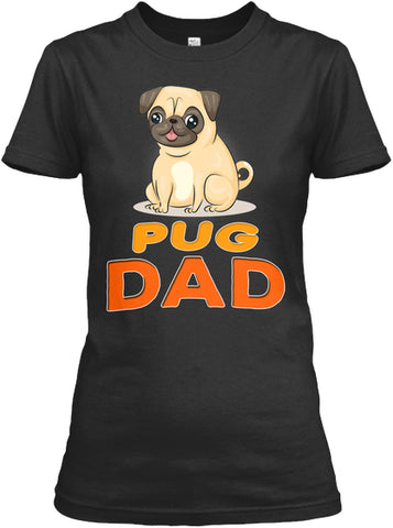 Cute Funny Pug Dog Dad