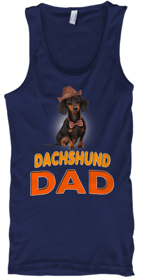 Funny Dog In Cap Breed Dachshund Dad