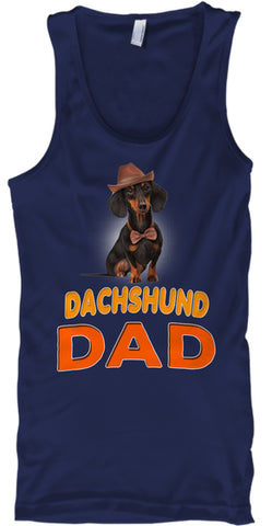 Funny Dog In Cap Breed Dachshund Dad