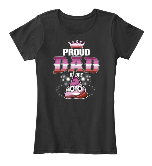 Proud dad of one poop emoji LGBT Tshirt