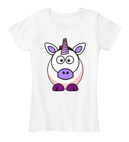 Cute Funny Stylized Cartoon Unicorn