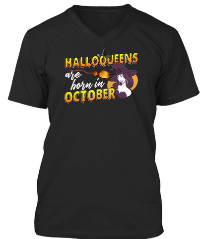 HALLOQUEENS ARE BORN IN OCTOBER T SHIRT