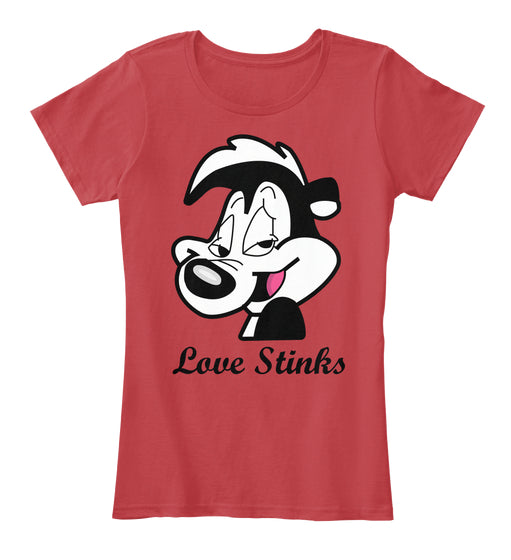 Love Stinks Cartoons Funny Skunk T-Shirt