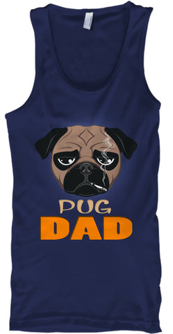 Funny Pug Dad Dog Smoking A Cigarette