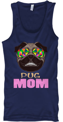 Funny Pug Smiling With Glasses Mom