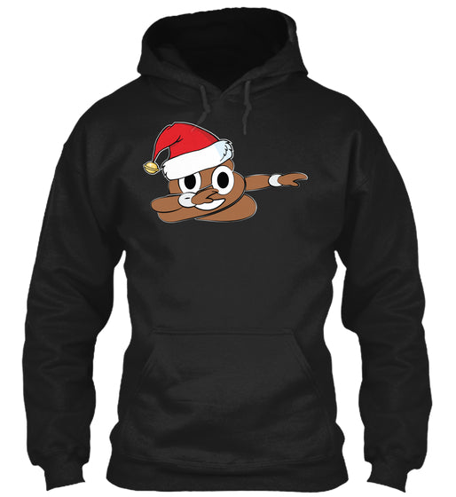 Funny Santa Dabbing Poop Emoji