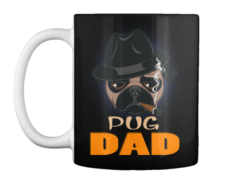 Funny Pug Dad With Cigar
