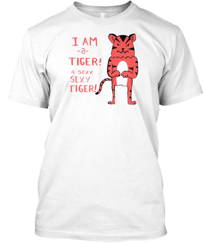 Sexy Tiger funny cartoon illustration w