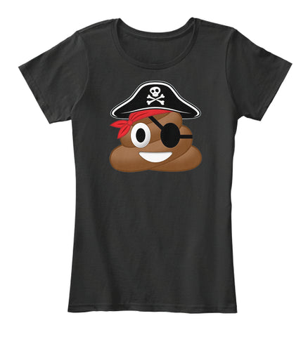 Pirate Poop Emoji Funny Halloween TShirt