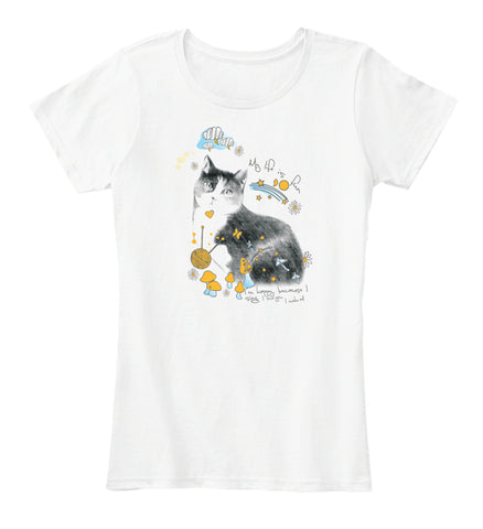 Cat funny T-shirt for girl RELAUNCH