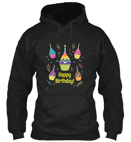 Poop Emoji It's My Birthday Cupcake
