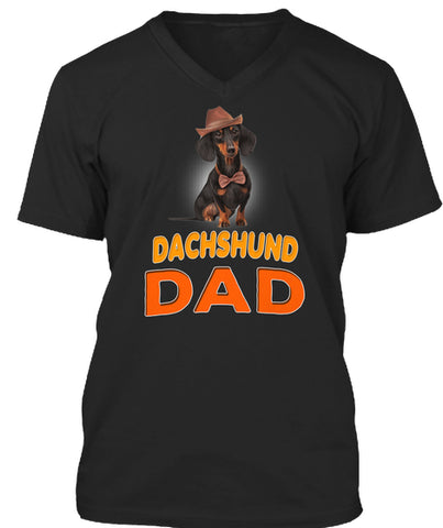Funny Dog In Cap Breed Dachshund Dad