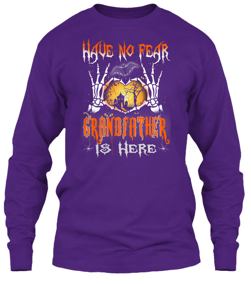 Halloween T Shirt Grandfather is Here
