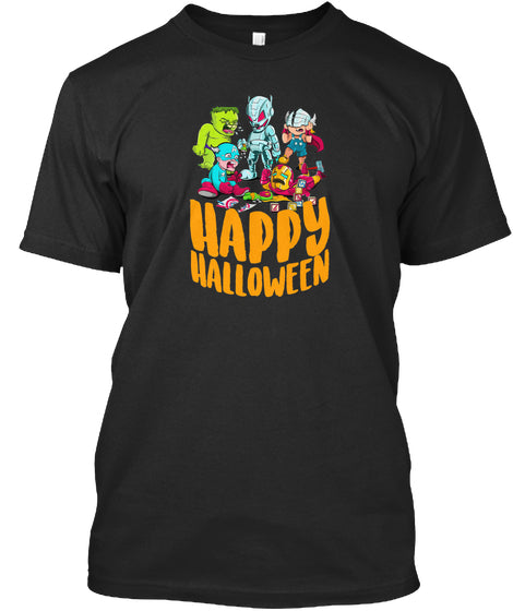 HAPPY HALLOWEEN T SHIRT SUPER HERO FUNNY