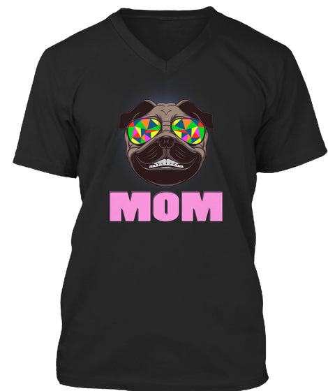 Funny Pug Smiling Mom