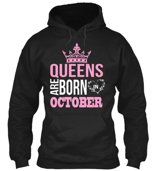 Queens are born in october T-shirt