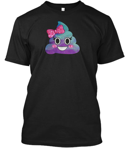 Cute Emoji Poop Pink Bow Blue Galaxy Spa
