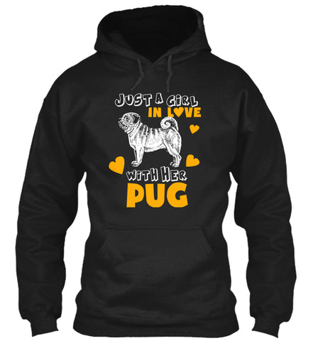 Funny Pet Tee Love With Her Pug