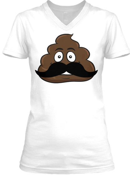 Handlebar Mustache Hipster Poop Emoji