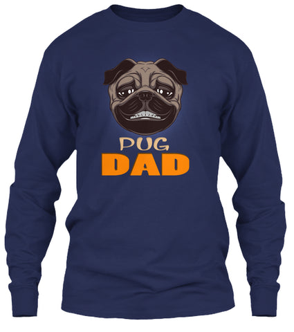 Funny Pug Smiling Dad Dog