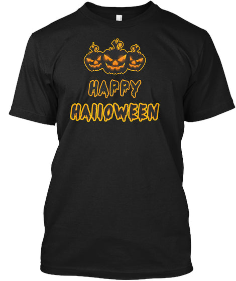 Happy Halloween Black Pumpkin shirt