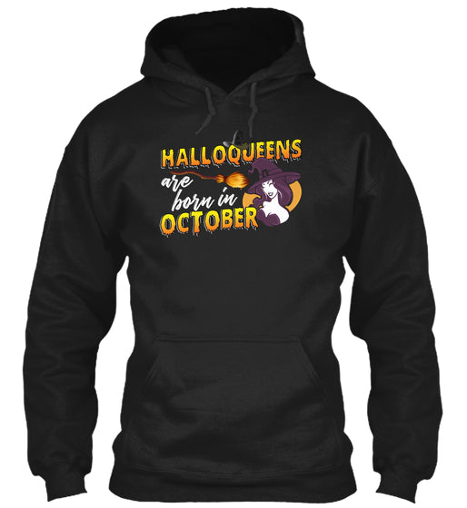 HALLOQUEENS ARE BORN IN OCTOBER T SHIRT