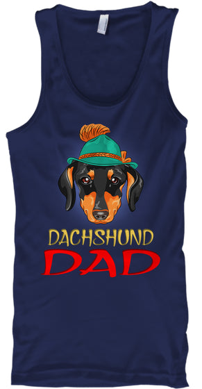 Funny Hipster Dog Dachshund Dad