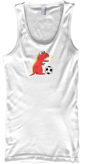 Funny Cartoon Dinosaur Soccer Shirt