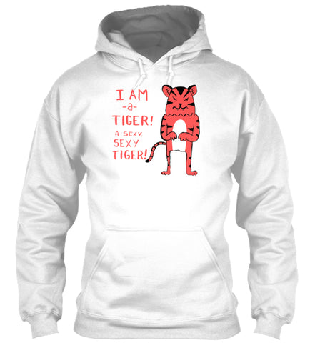 Sexy Tiger funny cartoon illustration w