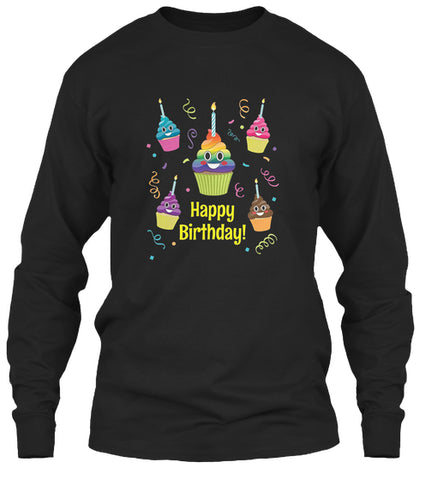 Poop Emoji It's My Birthday Cupcake