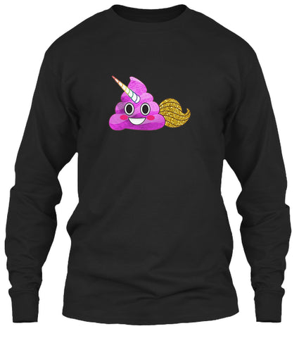 Cute Unicorn Poop Emoji Gold Rainbow