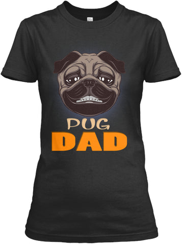 Funny Pug Smiling Dad Dog