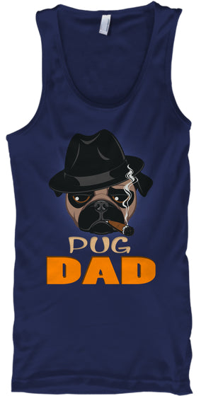 Funny Pug Dad With Cigar