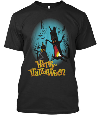 Ghost tree HAPPY HALLOWEEN _ halloween t shirt