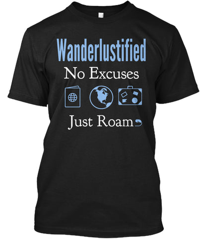 wanderlustified travel awaits lets go t shirt custom ultra cotton