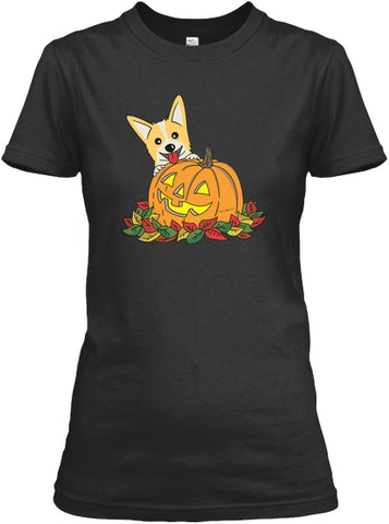 Corgi Pumpkin Womens