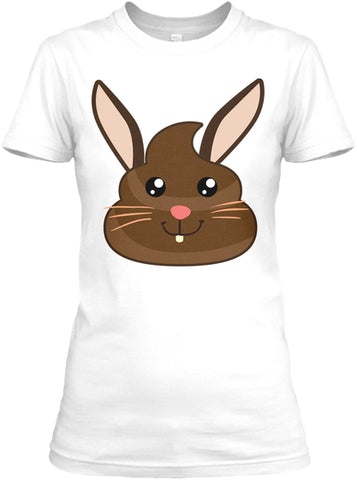 Funny Easter Bunny Poop Emoji T-shirts