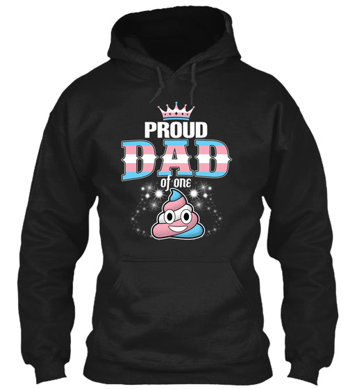 Proud dad of one poop emoji LGBT Tshirt